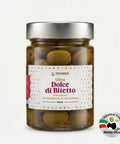 Vasetto di Olive Dolci di Bitetto biologiche con riconoscimento Monna Oliva