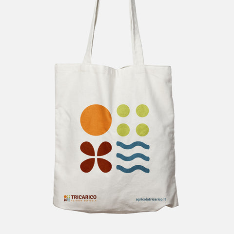 Tote Bag Tricarico in tela canvas