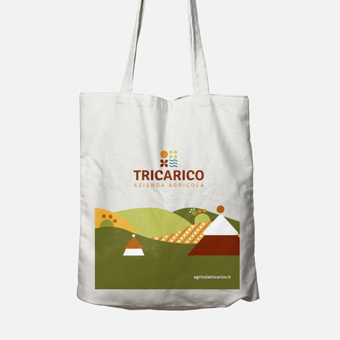 Tote Bag Tricarico in tela canvas