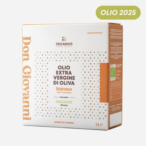 Bag in Box da 5 L di Olio EVO Biologico Don Giovanni – Intenso, Bag in Box