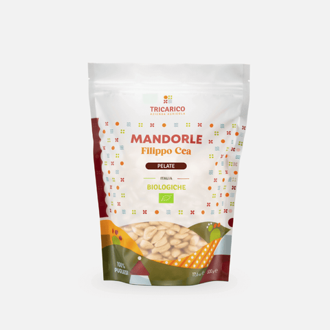 Confezione da 500 g di Mandorle di Toritto Bio 100% Filippo Cea – Pelate