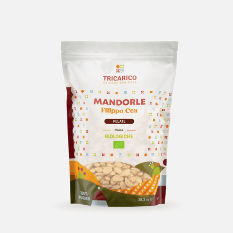 Confezione da 1 kg di Mandorle di Toritto Bio 100% Filippo Cea – Pelate